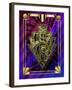 Purple Chevron-Art Deco Designs-Framed Giclee Print