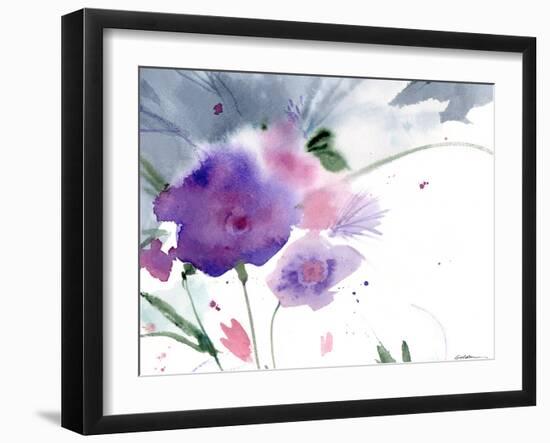 Purple Cloud Garden-Sheila Golden-Framed Art Print