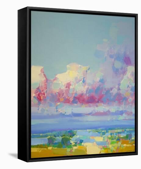 Purple Clouds-Vahe Yeremyan-Framed Stretched Canvas