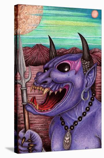 Purple Demon-Carlos Fox Lopez-Stretched Canvas