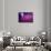 Purple Disco Lights Backdrop-nikkytok-Art Print displayed on a wall