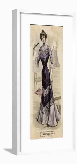 Purple Dress 1899-null-Framed Art Print