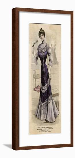 Purple Dress 1899-null-Framed Art Print