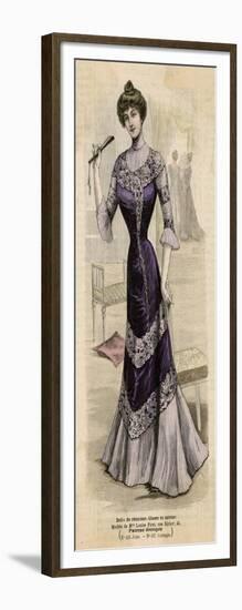 Purple Dress 1899-null-Framed Art Print