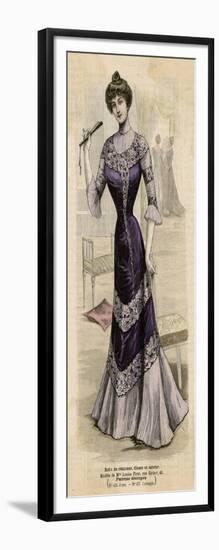 Purple Dress 1899-null-Framed Art Print