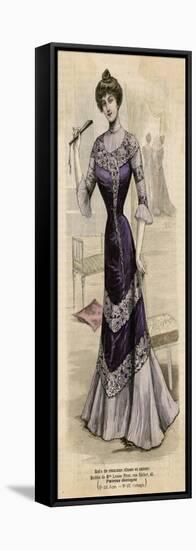 Purple Dress 1899-null-Framed Stretched Canvas