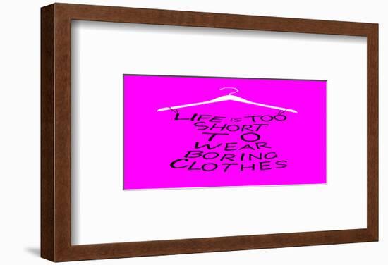 Purple Dress of Words-null-Framed Art Print