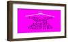 Purple Dress of Words-null-Framed Art Print