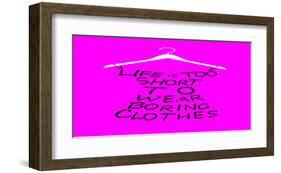 Purple Dress of Words-null-Framed Art Print