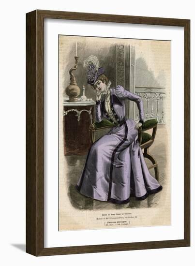 Purple Ensemble 1899-null-Framed Art Print