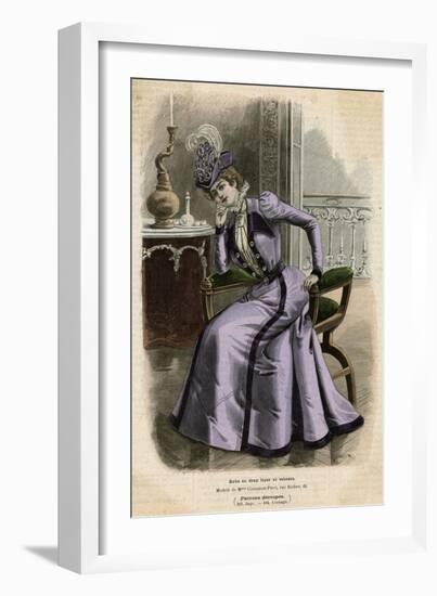 Purple Ensemble 1899-null-Framed Art Print