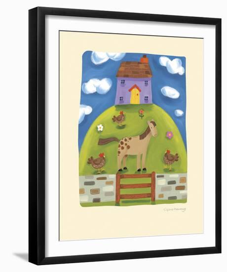 Purple Farmhouse-Sophie Harding-Framed Giclee Print