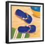 Purple Flip Flops-Paul Brent-Framed Art Print