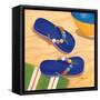 Purple Flip Flops-Paul Brent-Framed Stretched Canvas