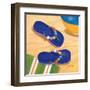 Purple Flip Flops-Paul Brent-Framed Art Print