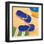 Purple Flip Flops-Paul Brent-Framed Art Print