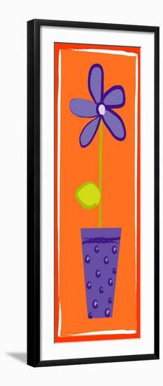 Purple Flower in a Vase-null-Framed Giclee Print