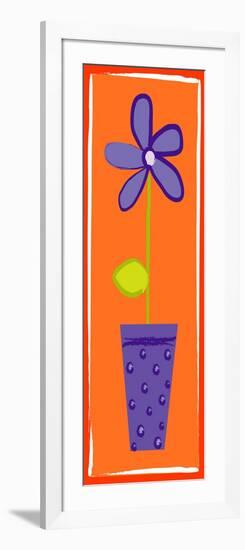 Purple Flower in a Vase-null-Framed Giclee Print