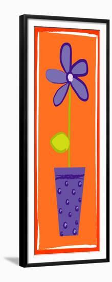 Purple Flower in a Vase-null-Framed Giclee Print