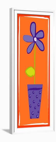 Purple Flower in a Vase-null-Framed Giclee Print