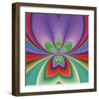 Purple Flower-Vac-Framed Art Print