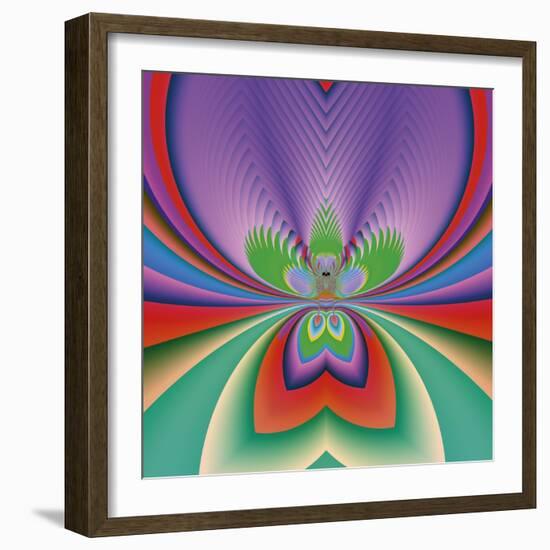 Purple Flower-Vac-Framed Art Print