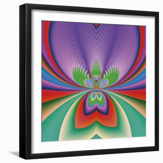 Purple Flower-Vac-Framed Art Print