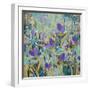 Purple Flowers-Sue Davis-Framed Giclee Print