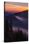 Purple Fog Sunset, Olympic National Park, Washington, USA-Gary Luhm-Stretched Canvas