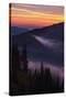 Purple Fog Sunset, Olympic National Park, Washington, USA-Gary Luhm-Stretched Canvas