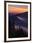 Purple Fog Sunset, Olympic National Park, Washington, USA-Gary Luhm-Framed Premium Photographic Print