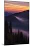 Purple Fog Sunset, Olympic National Park, Washington, USA-Gary Luhm-Mounted Photographic Print