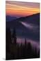 Purple Fog Sunset, Olympic National Park, Washington, USA-Gary Luhm-Mounted Premium Photographic Print