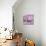 Purple Folk Art Barn-Cheryl Bartley-Giclee Print displayed on a wall