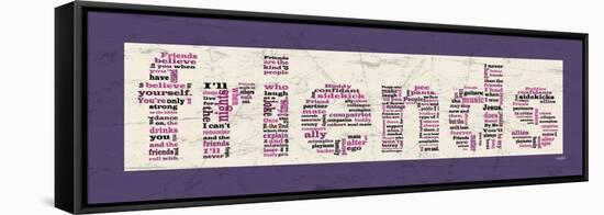 Purple Friends-Diane Stimson-Framed Stretched Canvas