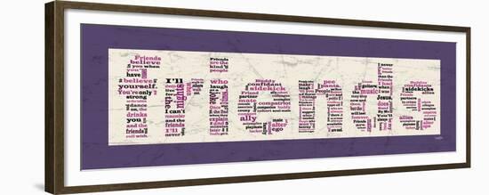 Purple Friends-Diane Stimson-Framed Premium Giclee Print