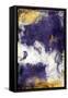 Purple Galaxy-Jace Grey-Framed Stretched Canvas