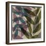 Purple Green Leaves-Kristin Emery-Framed Art Print