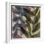 Purple Green Leaves-Kristin Emery-Framed Art Print