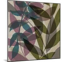 Purple Green Leaves-Kristin Emery-Mounted Art Print