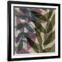 Purple Green Leaves-Kristin Emery-Framed Art Print