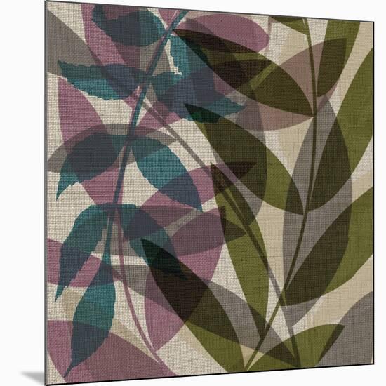 Purple Green Leaves-Kristin Emery-Mounted Art Print