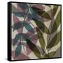 Purple Green Leaves-Kristin Emery-Framed Stretched Canvas
