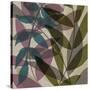 Purple Green Leaves-Kristin Emery-Stretched Canvas