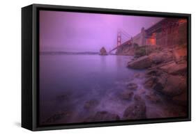 Purple Haze at The Golden Gate Bridge, San Francisco-Vincent James-Framed Stretched Canvas