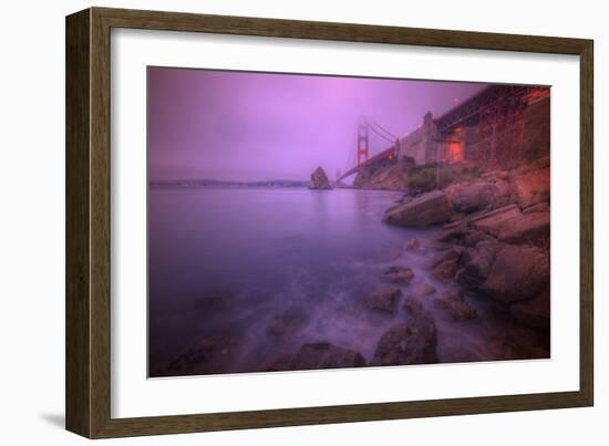 Purple Haze at The Golden Gate Bridge, San Francisco-Vincent James-Framed Photographic Print