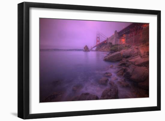 Purple Haze at The Golden Gate Bridge, San Francisco-Vincent James-Framed Photographic Print