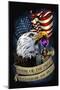Purple Heart Eagle and Flag 01-FlyLand Designs-Mounted Giclee Print