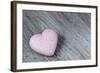 Purple Heart on Wood-Andrea Haase-Framed Photographic Print