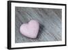 Purple Heart on Wood-Andrea Haase-Framed Photographic Print